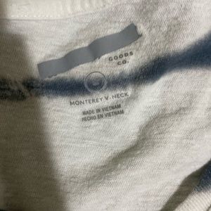 Blue and white shirt